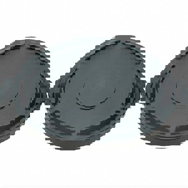 Trash Can & Recycling Container Lid: Round, For 44 gal Trash Can